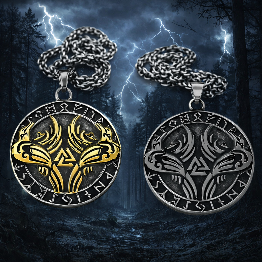 Halskjede - Hugin og Munin