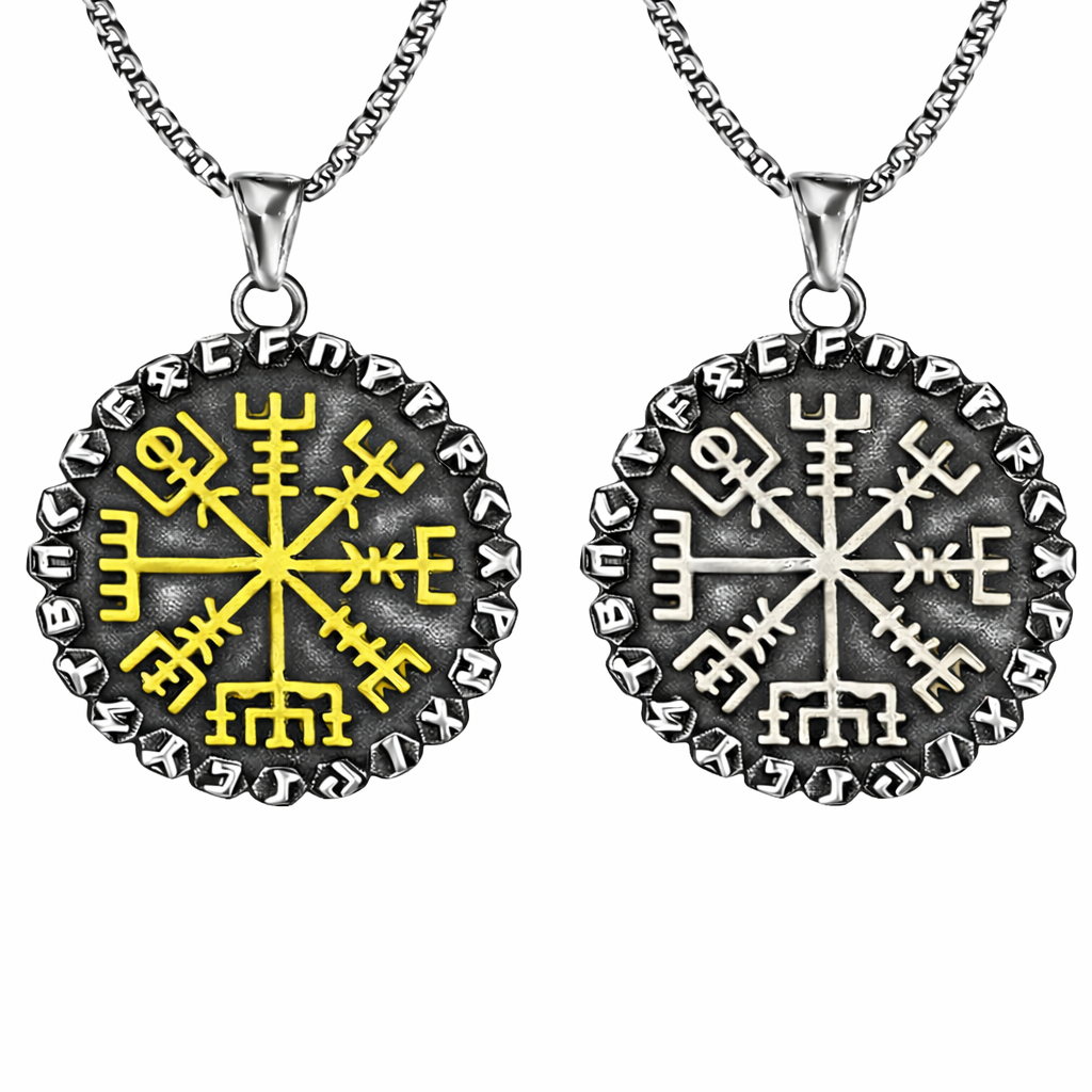 Halskjede - Vegvísir + Runer