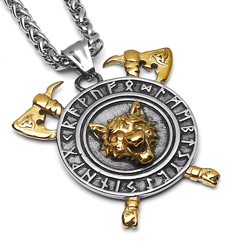 Halskjede - Fenrisulven + Labrys